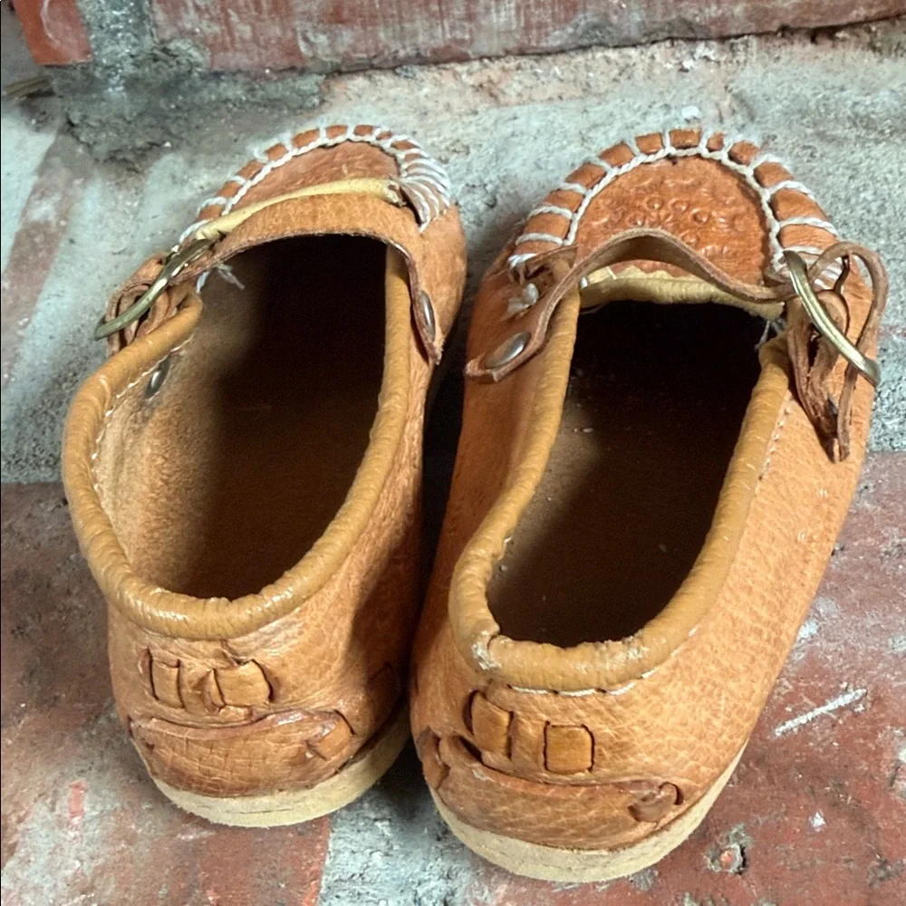 Kids handmade Polish Tan Leather Moccasins